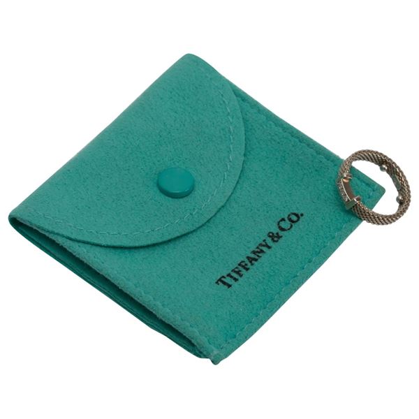 Tiffany & Co. Sterling Diamond Somerset Mesh Ring