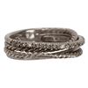 Image 1 : David Yurman Crossover Silver Diamond Ring Size 7