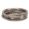 Image 3 : David Yurman Crossover Silver Diamond Ring Size 7