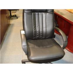 Black Leather Gaslift Chair