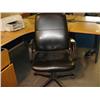 Image 1 : Black Leather Gaslift Offfice Chair