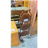 Image 2 : FOLDING 3 TIER WOOD SHELVING UNIT