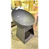 Image 2 : HOMETRENDS BOWL FIRE PIT WITH LOG STORAGE (ASSEMBLED - MAY BE MISSING SOME HARDWARE)