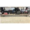 Image 1 : SHELF OF ASSORTED ITEMS INCLUDING; MOTOMASTER BATTERY CHARGER, TOOLBOXES WITH CONTENTS, LIGHTS &