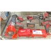 Image 2 : SHELF OF ASSORTED CORDLESS MILWAUKEE TOOLS INCLUDING; DRILLS, RECIPROCATING SAW, CIRCULAR SAW,