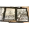 Image 8 : SHELF OF ASSORTED FRAMED VINTAGE BLACK & WHITE LOGGING PHOTOGRAPHS