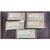 Image 1 : FIVE $1 CANADIAN BILLS