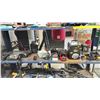Image 1 : SHELF OF ASSORTED ITEMS INCLUDING; GIMBAL, MASSAGER, FOG MACHINE, JETPOWER JETBOIL PORTABLE BOILER