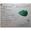 Image 1 : 8.80 CT AUTHENTICATED EMERALD GEMSTONE ($11,000 APPRAISAL)