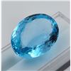Image 2 : 52.64 CT CERTIFIED ROYAL BLUE TOPAZ GEMSTONE ($13,000 APPRAISAL)