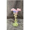 Image 2 : 2 VINTAGE GLASS-BLOWN VASES