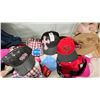 Image 2 : ASSORTED SHELF LOTS OF HATS, SLIPPER BOOTS, BLANKET & MORE