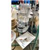 Image 2 : SHELF LOT OF ASSORTED STONEWARE, CUISINART FOOD PROCESSOR & MORE