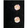 Image 2 : 18K GOLD PLATED 3.0CT EACH SIMULATED DIAMOND (CZ) STD EARRING