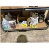 Image 1 : SHELF OF ASSORTED ITEMS INCLUDING; SILICONE, RUBBING ALCOHOL, MILDEW STAIN REMOVER & MORE