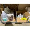 Image 2 : SHELF OF ASSORTED ITEMS INCLUDING; SILICONE, RUBBING ALCOHOL, MILDEW STAIN REMOVER & MORE