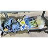 Image 1 : SHELF OF ASSORTED ITEMS INCLUDING; HORSE CLOTHING & NET