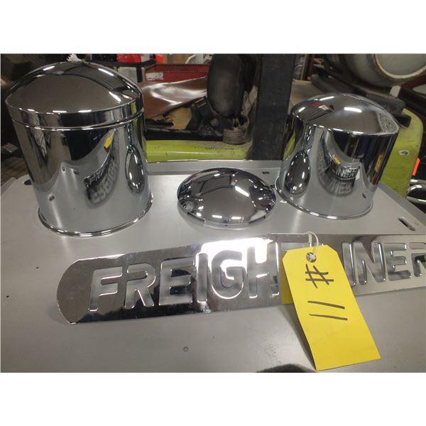 Freightliner Hood Ornament & 3 Axel Covers