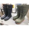 Image 1 : 2 Pairs Of Baffin Steel Toed Rubber Boots