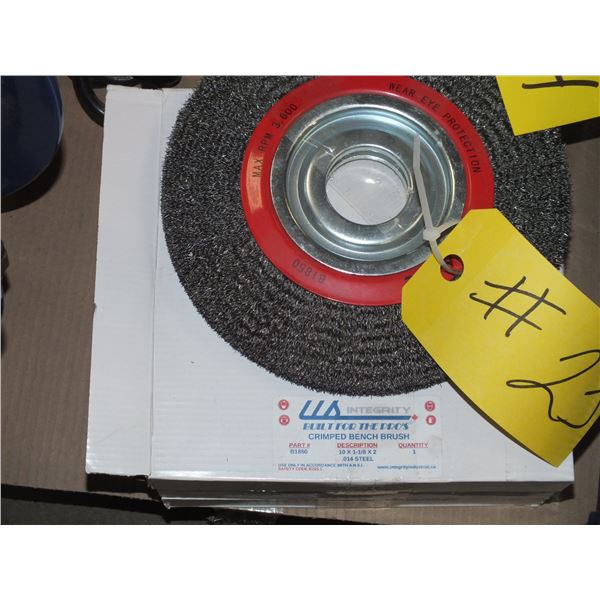 Four 10" Wire Brush Wheels