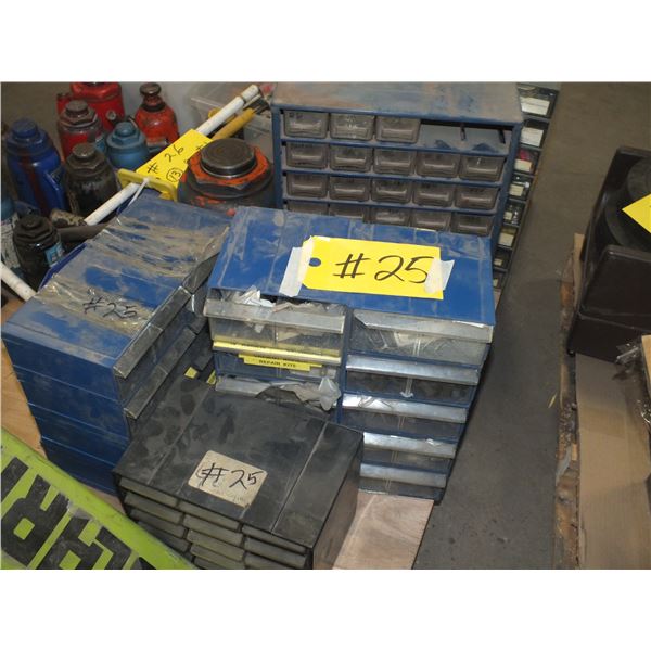 5 Parts Bins w/ Contents