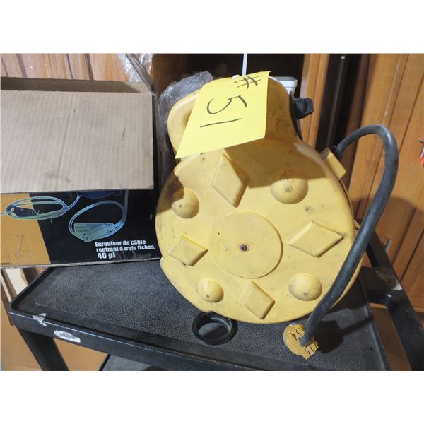 40ft Retractable Extension Cord Reel