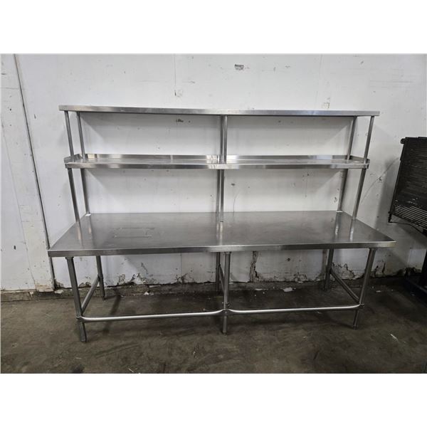 Stainless Steel Table w/ 2 Toppers