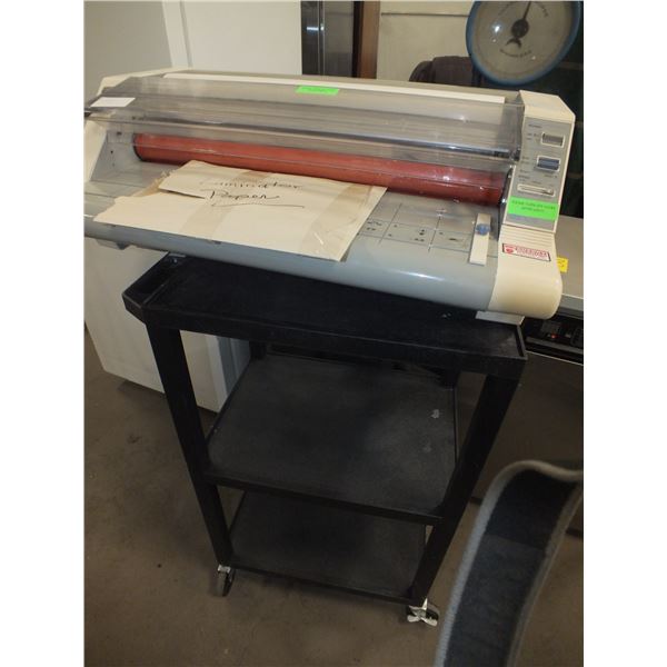 ABC 4250 Laminator w/ Black Cart On Wheels