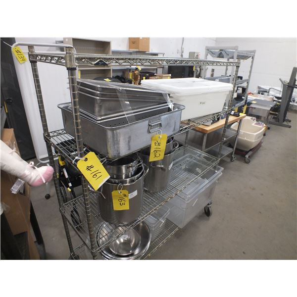 Metro Stainless steel Storage Cart On Wheels