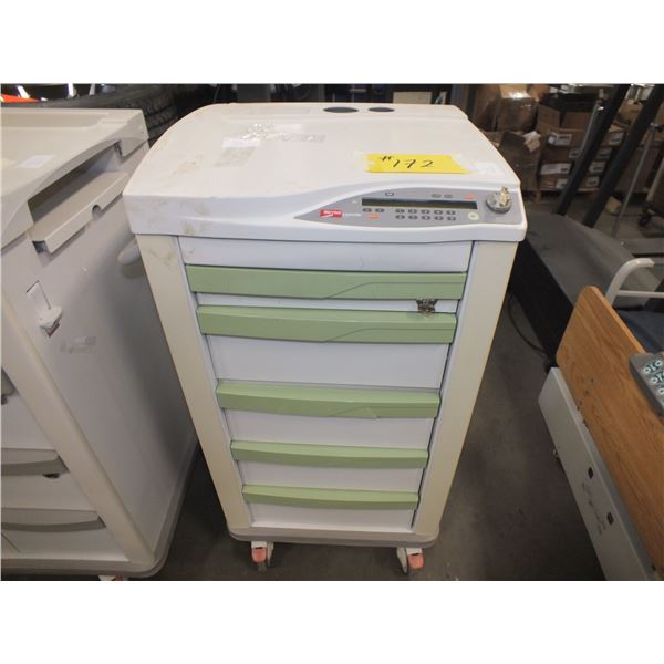 Medical Storage Cart On Wheels w/ Keys