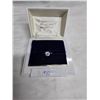 Image 1 : STERLING SILVER RING .925 C.Z. STONE, VINTAGE CASE