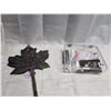 Image 1 : LOT OF SERVICE MEMORIBILIA/CAST IRON MAPLE LEAF