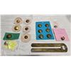Image 1 : LOT OF MILITARY SERVICE BUTTONS/BRASS POLISHING STICK