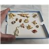 Image 2 : LOT OF BROACHES & LAPEL PINS/BUGS, BIRDS, BUTTERFLIES