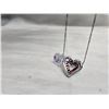 Image 2 : NECKLACE WITH HEART PENDANT 18 KT. GP