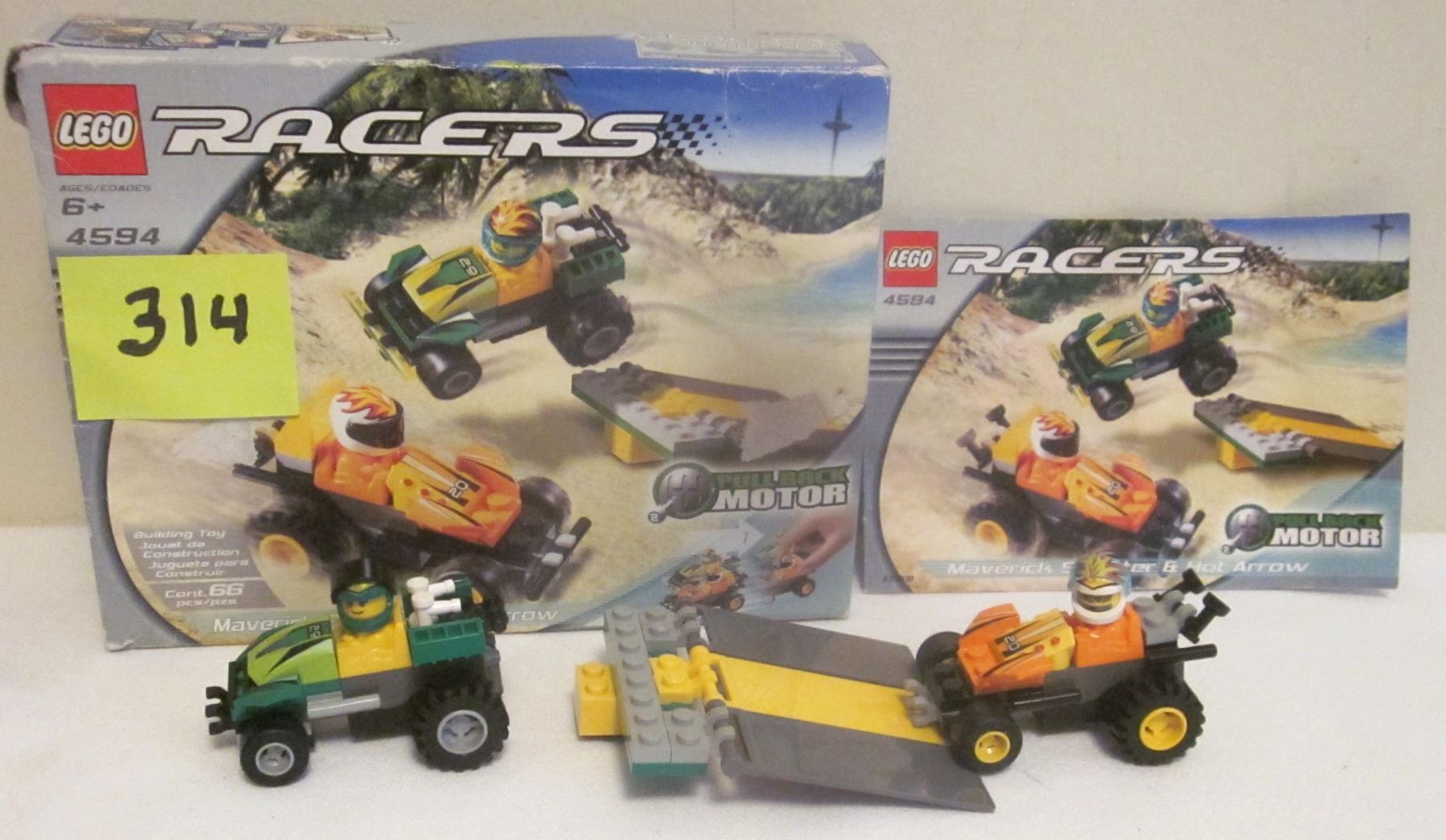 Lego Racers Rally Sprinter Two 2002 Racers Lego 4594 Maverick Sprinter & Hot Arrow - w/ box ...