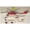 Image 3 : Vintage 1976 Lego Set #386 Red Cross Helicopter & Ambulance