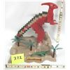 Image 1 : Rare 1993 Ritvik Mega Blok Dino Blocks #9722 Parasaurolophus / Base