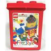 Image 6 : Rare 1995 Lego 3 & Large Bucket #4134 Free Style - 234 Pcs. w/ Bucket & Lid