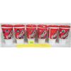 Image 2 : Set All 6 Coca-Cola Plastic NHL Canadian Collectible Tumblers w/ Lids & Straws - Ottawa, Montreal, T