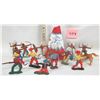 Image 2 : Lot 17 Vintage Plastic Multi Color cowboys 2 Various Poses - Hong Kong