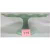 Image 4 : New 11" Martha Stewart Scalloped Edge Jadeite Pedestal Cake Stand