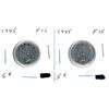 Image 2 : 2 X 1945 CANADIAN 5C COINS F15