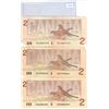 Image 2 : 3 X 1986 CANADIAN 2$ BILLS