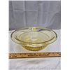 Image 1 : VINTAGE YELLOW GOLDEN GLOW FEDERAL GLASS BOWL.