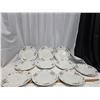 Image 2 : 11 VINTAGE PORCELAIN DINNER PLATES.  STAFFORDSHIEE ENGLAND.