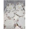 Image 3 : 11 VINTAGE PORCELAIN DINNER PLATES.  STAFFORDSHIEE ENGLAND.
