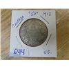 Image 1 : 1913 Canadian silver fifty cent