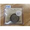 Image 1 : 1916 Canadian silver fifty cent-ICCS graded- F12