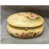 Image 1 : Nippon Hand Painted 7½" L x 5½" W Large Floral Pattern Trinket Porcelain Box - "M" = Mori Muri Broth